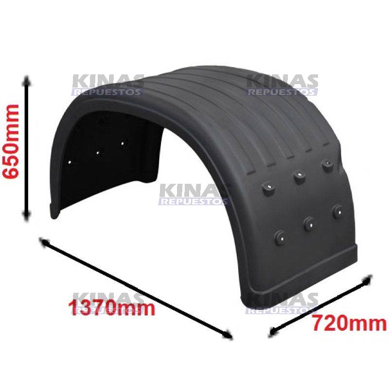PARALAMA GUARDA BARRO TRASERO SCANIA P94/114/124/S4 NEGRO 4.5MM