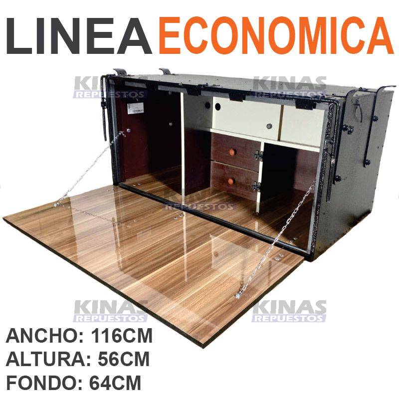 CAJA COCINA COMIDA ECONOMICO (116CM ANCHO X 56CM ALTURA X 64CM FONDO)