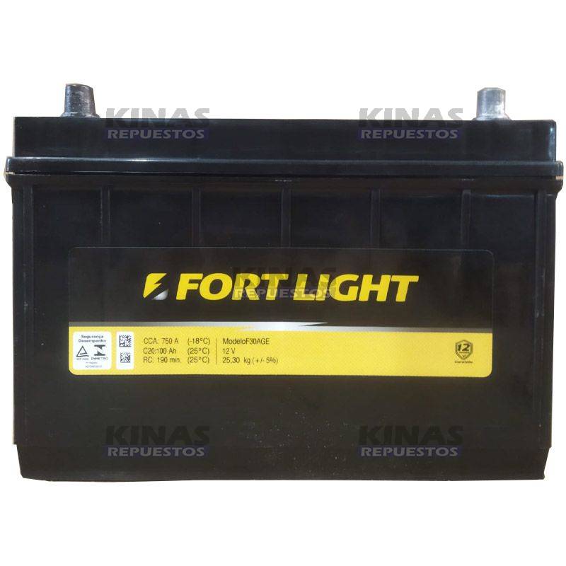 BATERIA 12V 100AMPERES DERECHO (CCA 750)