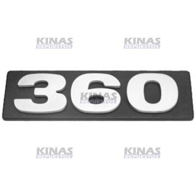 LETRERO EMBLEMA SCANIA 94/114/124/S4 (360)