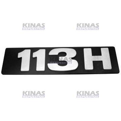 LETRERO EMBLEMA SCANIA 113 (113H) (PINTADO)