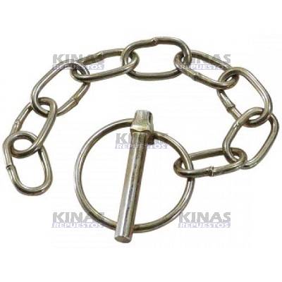 PERNO/SEGURO TAPA BOCA GRANELERA QUEBRA DEDO C/ CADENA 6MM