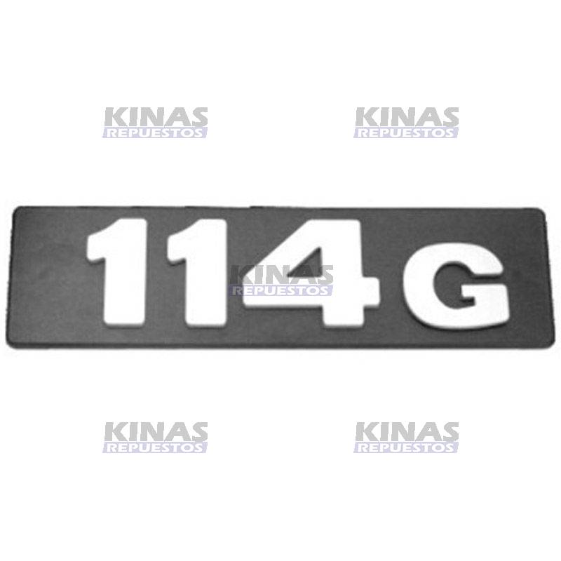 LETRERO EMBLEMA SCANIA 114/S4 (114G)