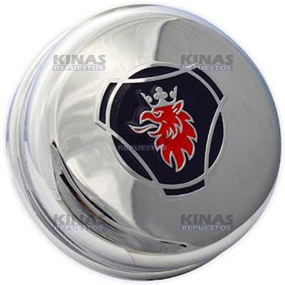 APLIQUE/TAPA CROMADO MAZA DELANTERA SCANIA P94/114/124/S4 (ADESIVADO)