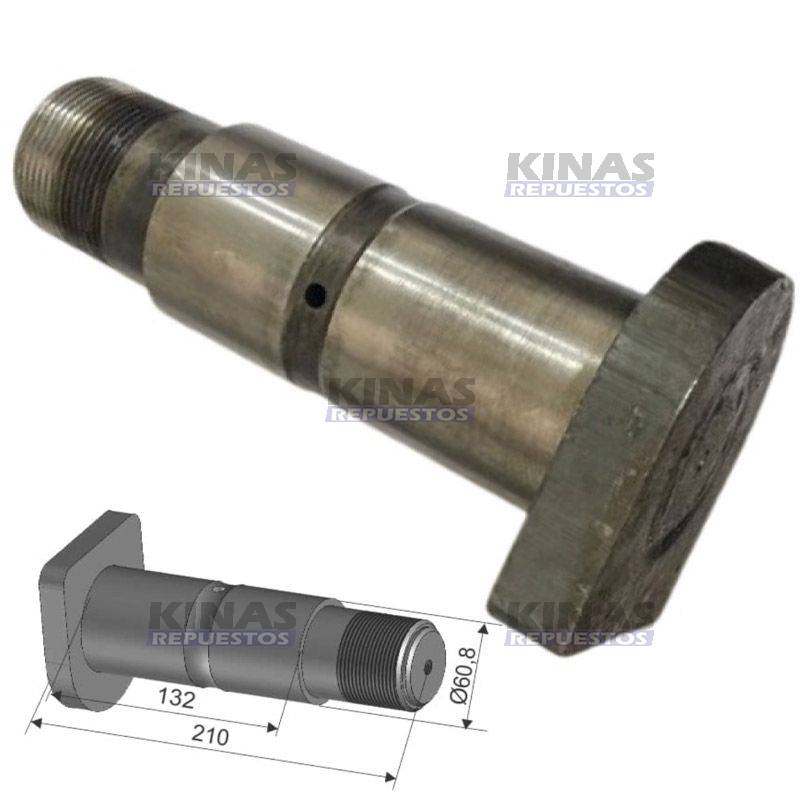 PERNO BALANZA SUSPENCION C/ROSCA 60,8X132/148MM TRUCK/CARRETA