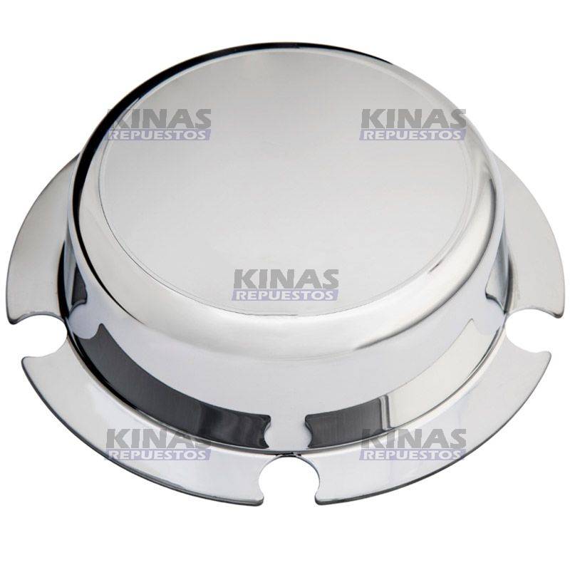 APLIQUE CROMADO/NIQUELADO TAPA MAZA CARRETA 5F GRANDE